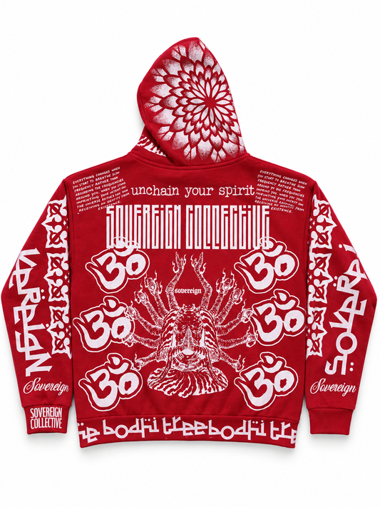 All Over Om Zip Up